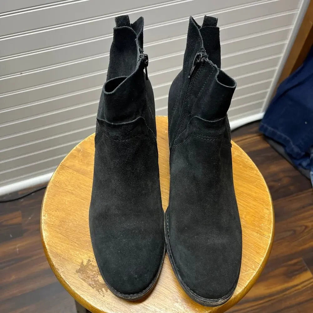 Paul Green Suede Echt Leder Ankle Bootie Size 6.5